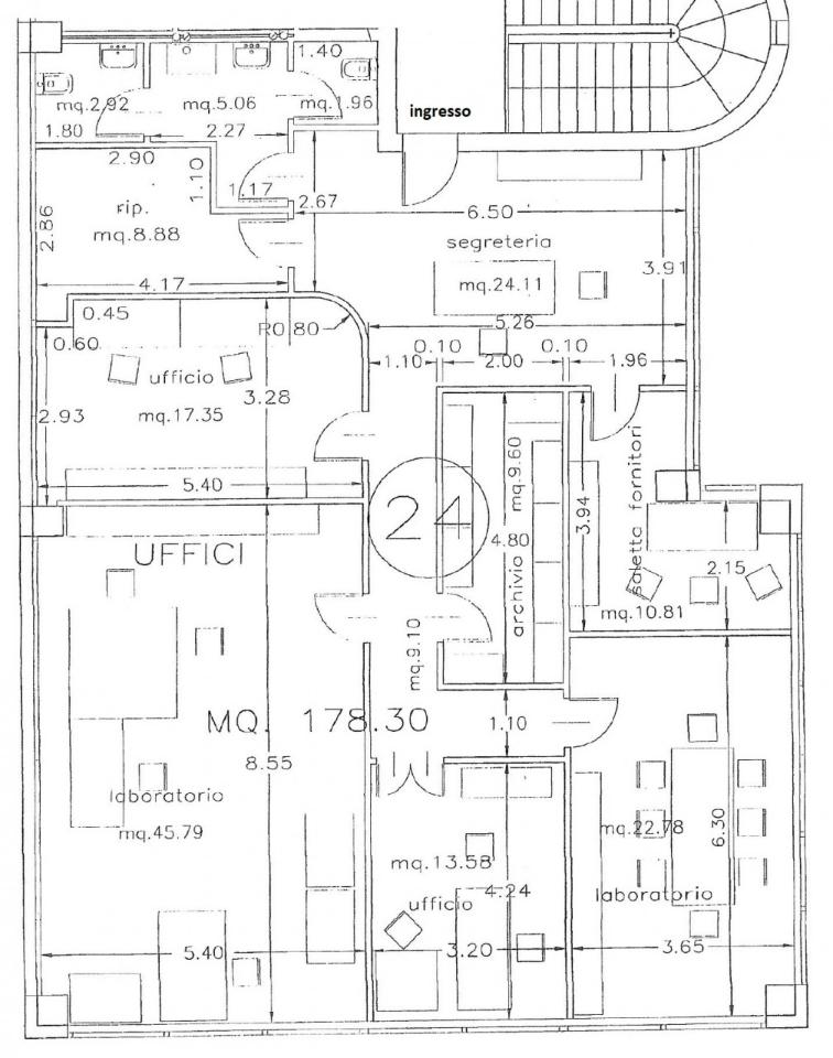 Ufficio in Via Rosselli 1, Villorba, {3} - Planimetria 1