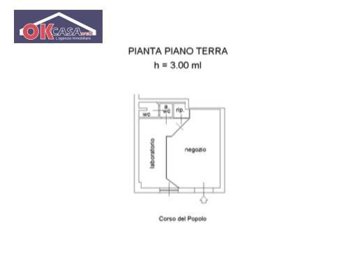 Esercizio commerciale in Corso del Popolo 53, Monfalcone, {3} - Planimetria 1