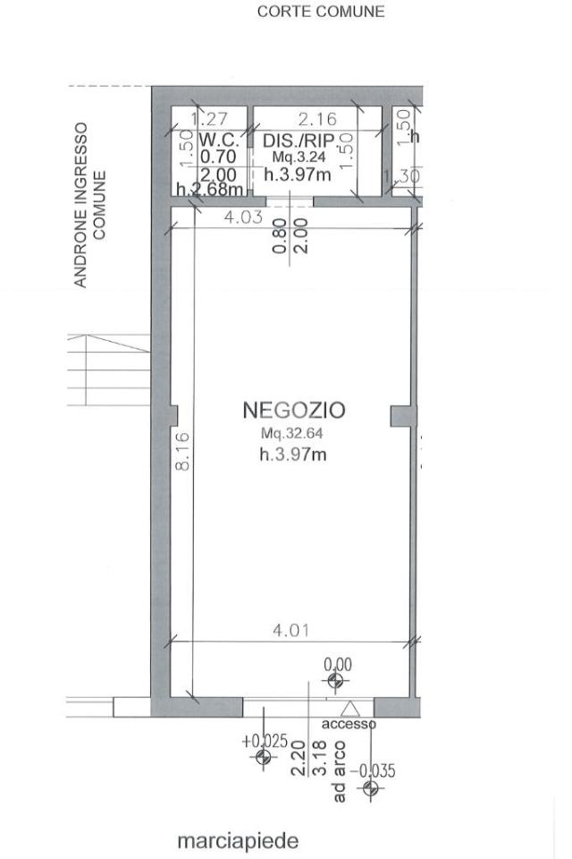 Negozio in Via di Roma 82, Ravenna, {3} - Planimetria 1