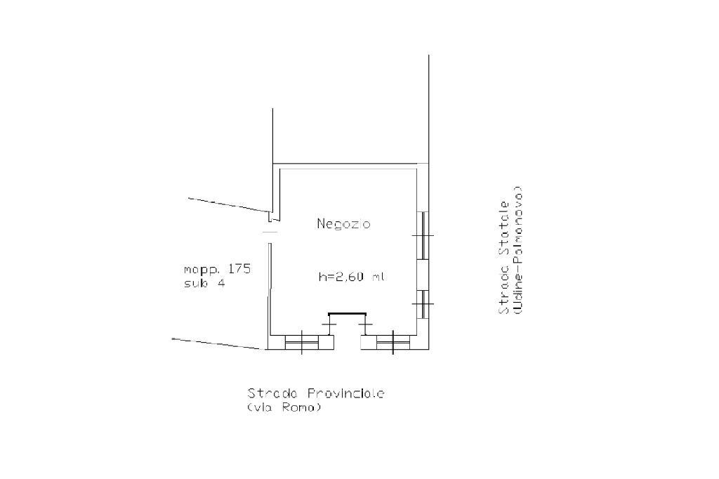 Negozio in Via Roma 2, Santa Maria La Longa, {3} - Planimetria 1