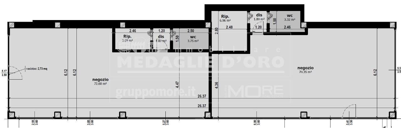 Negozio in Via Valdrighi, Formigine, {3} - Planimetria 1