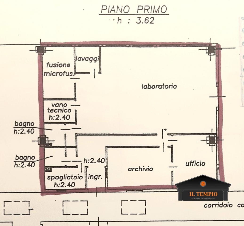 Laboratorio in Via dell'Edilizia, Vicenza, {3} - Planimetria 1