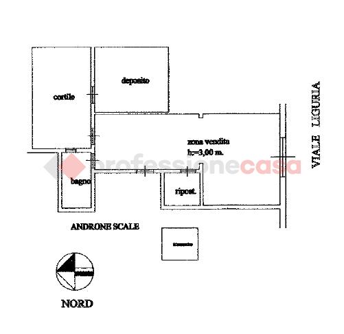 Negozio in Viale Liguria  1, Taranto, {3} - Planimetria 1