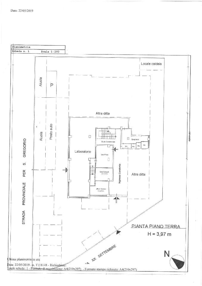 Magazzino in Via Convento del Carmine  3, San Gregorio Di Catania, {3} - Planimetria 1
