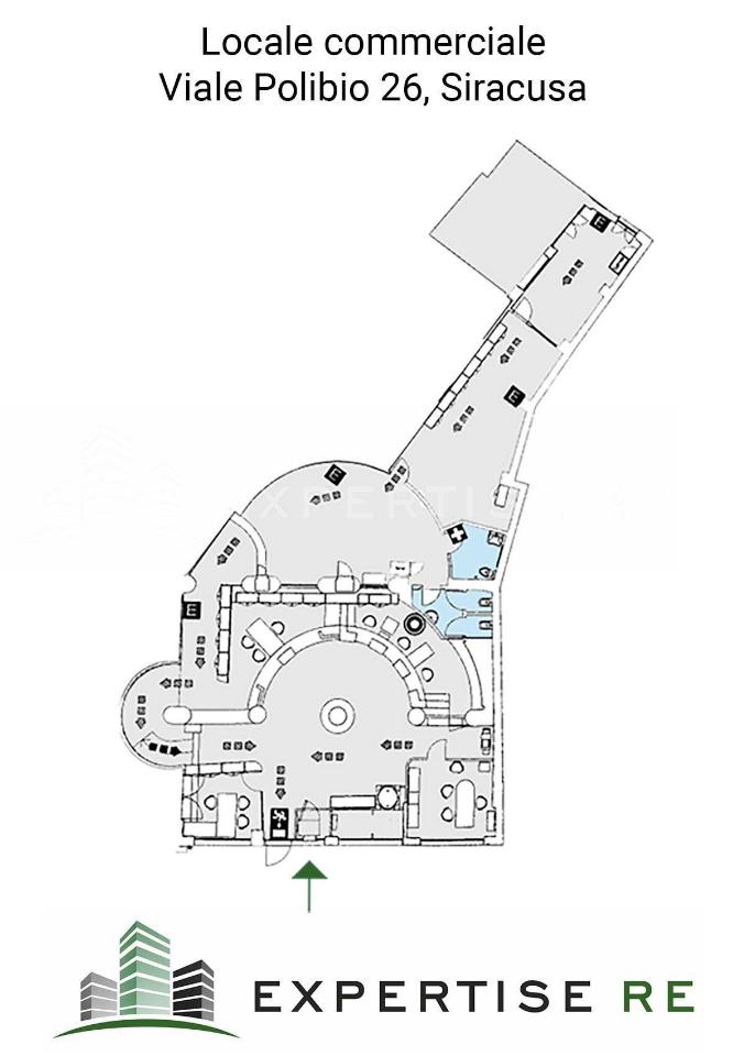 Negozio in Viale Polibio 26, Siracusa, {3} - Planimetria 1
