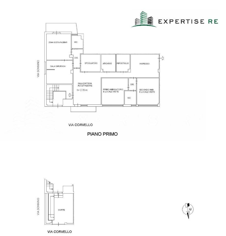 Ufficio in Via Corvello 21-23, Catania, {3} - Planimetria 1
