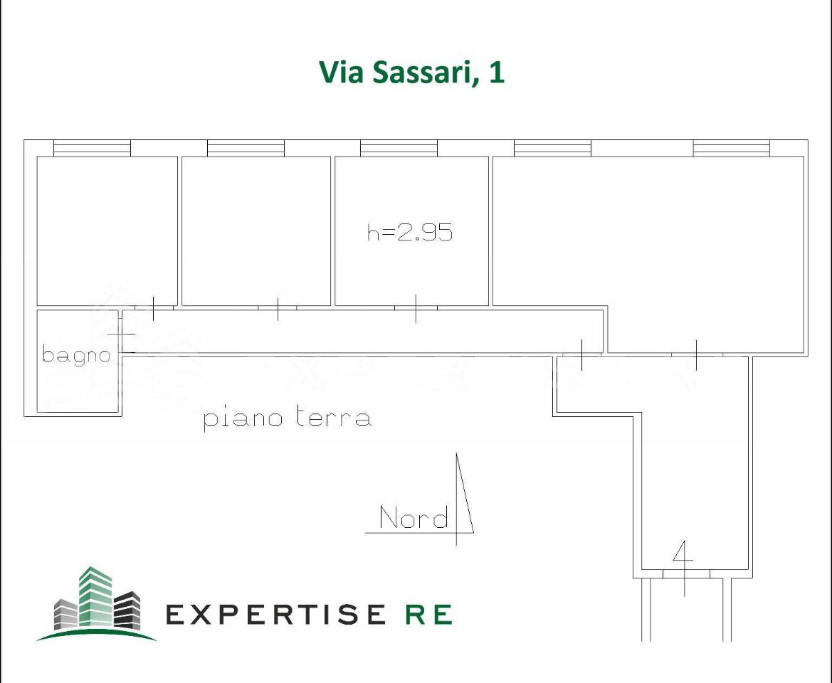 Ufficio in Via Sassari 1, Catania, {3} - Planimetria 1