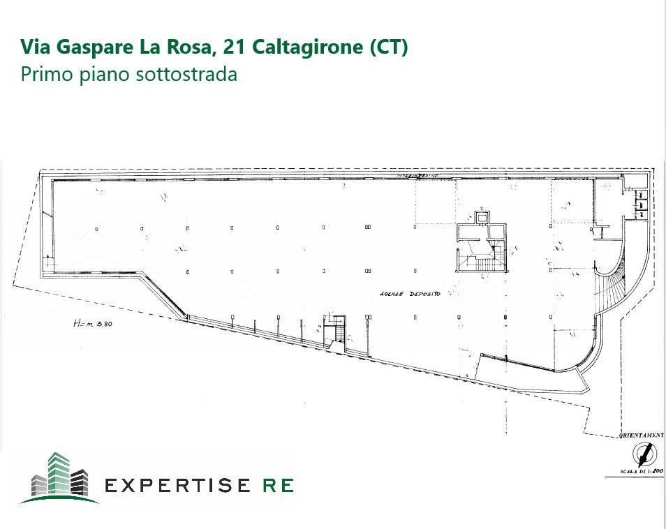 Magazzino in Via Gaspare La Rosa 21, Caltagirone, {3} - Planimetria 1