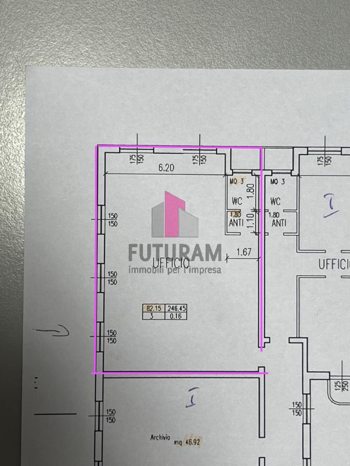 Ufficio in Via Antonio Pigafetta 9, Sarcedo, {3} - Planimetria 1