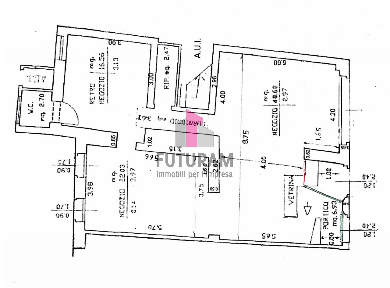 Negozio in Via Montello, Thiene, {3} - Planimetria 1