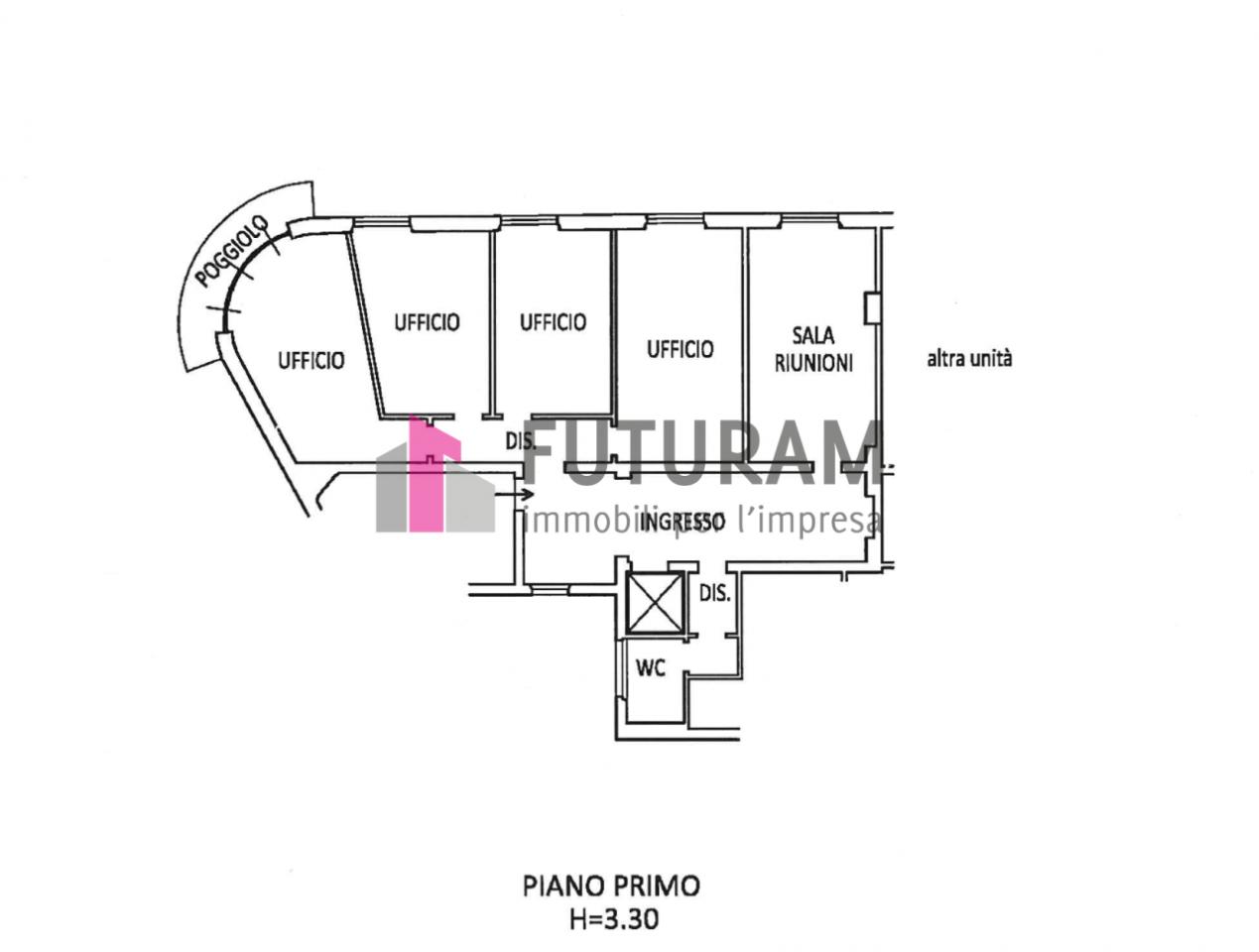 Ufficio in Via Beato Pellegrino, Padova, {3} - Planimetria 1