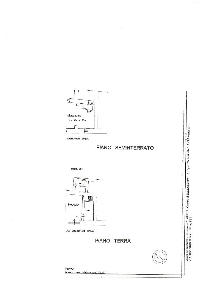 Palazzina commerciale in Via Sobborgo Spina, Sarzana, {3} - Planimetria 1