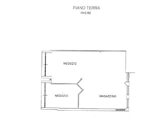 Negozio in Via della Conciliazione, Putignano, {3} - Planimetria 1