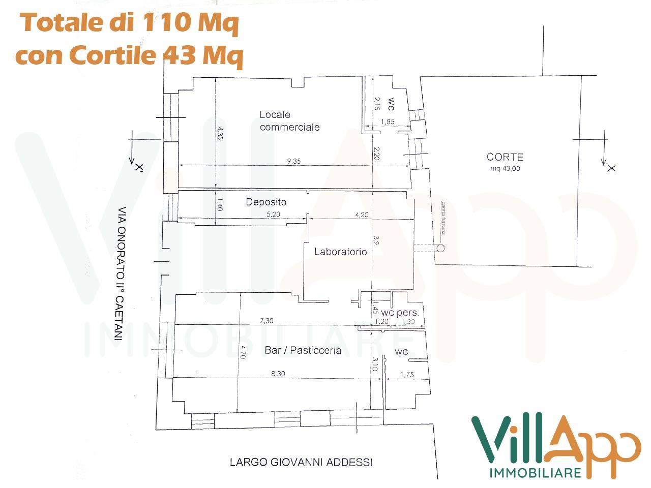Negozio in Via Onorato II Gaetani 20, Fondi, {3} - Planimetria 1