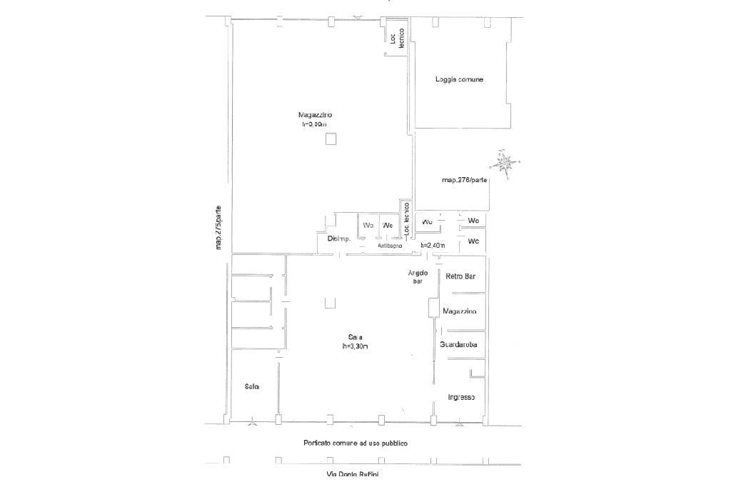 Negozio in Via Dante Ruffini, Cremona, {3} - Planimetria 1