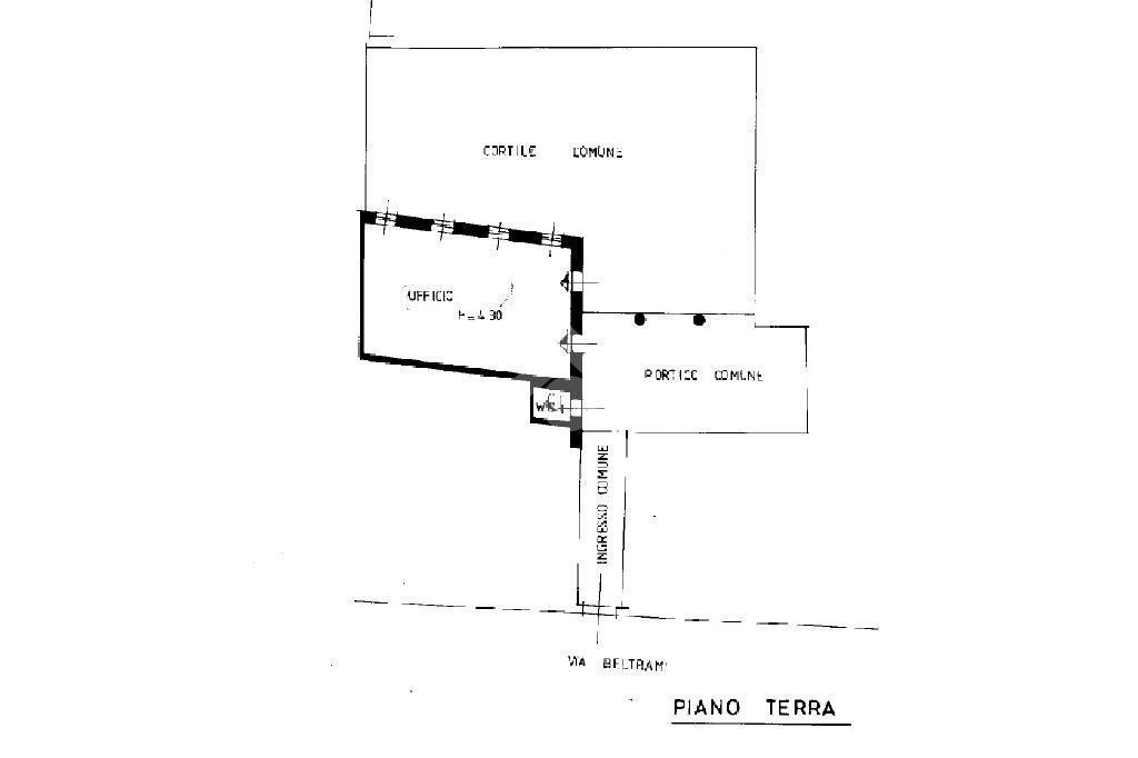 Ufficio in Via Eugenio Beltrami 18, Cremona, {3} - Planimetria 1