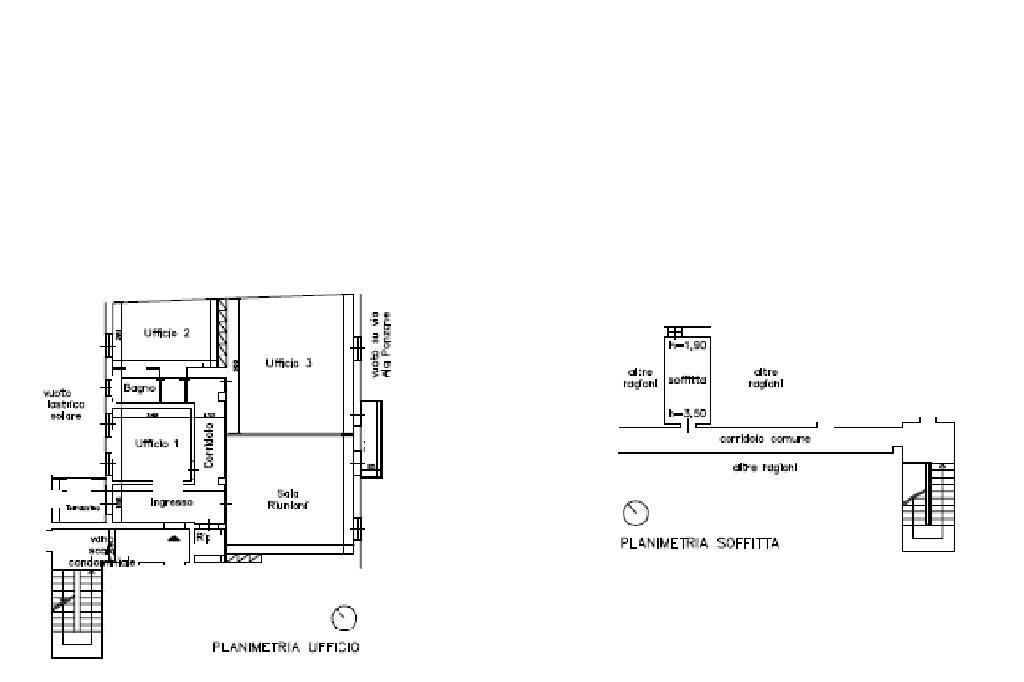Ufficio in Corso Vittorio Emanuele II 28, Cremona, {3} - Planimetria 1