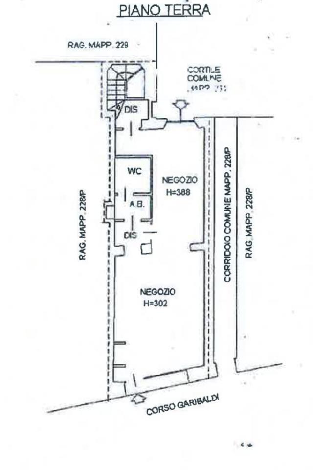 Negozio in Corso Garibaldi 39, Cremona, {3} - Planimetria 1