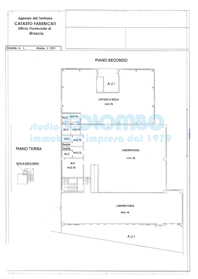 Laboratorio in Viale Sant'Eufemia, Brescia, {3} - Planimetria 1