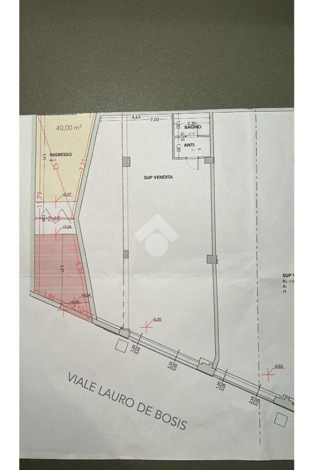 Negozio in Via Lauro De Bosis 4, Santarcangelo Di Romagna, {3} - Planimetria 1