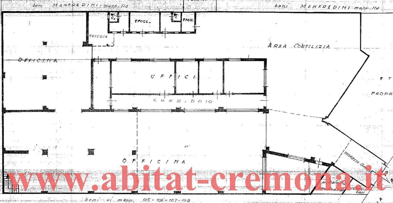 Locale commerciale in Via Ghisleri 20, Cremona, {3} - Planimetria 1