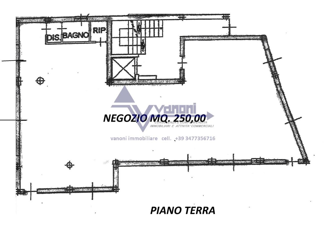 Negozio in Via G.B. Moroni, Bergamo, {3} - Planimetria 1