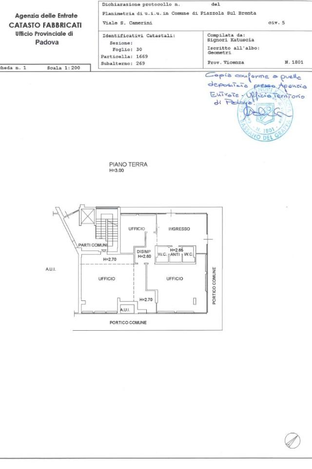 Negozio in , Piazzola Sul Brenta, {3} - Planimetria 1
