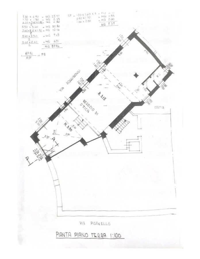 Negozio in Via Pisanello 15, Milano, {3} - Planimetria 1