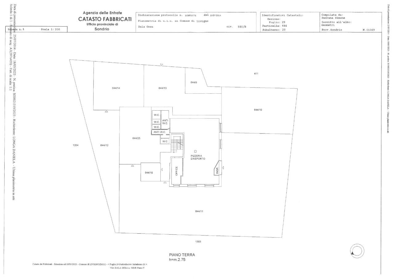 Palazzina commerciale in Via Dala Gesa 580/B, Livigno, {3} - Planimetria 1