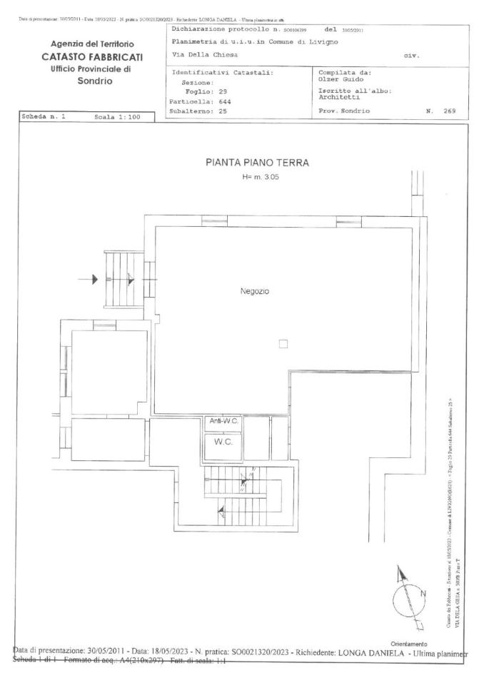Palazzina commerciale in Via Dala Gesa 580/B, Livigno, {3} - Planimetria 1