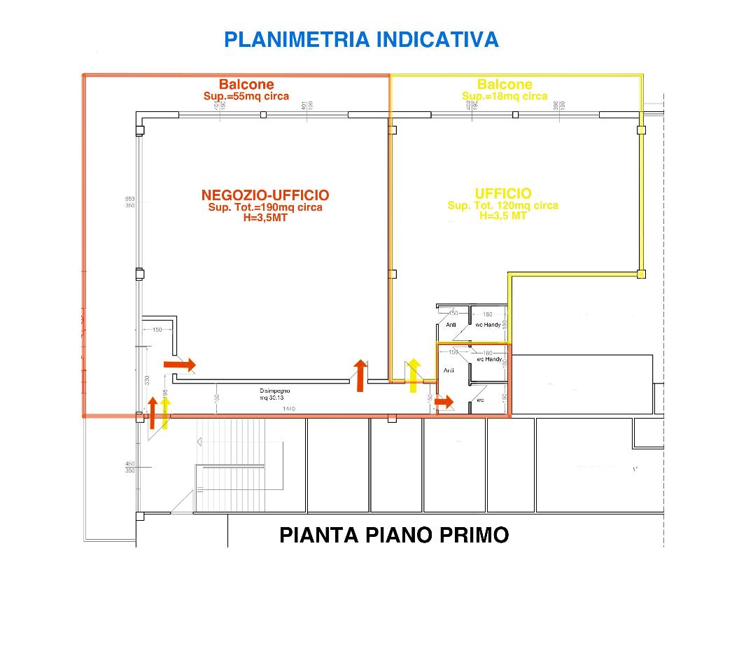 Negozio in Via Matteotti, Cesena, {3} - Planimetria 1