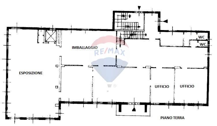Negozio in Canova 36, Villa Cortese, {3} - Planimetria 1