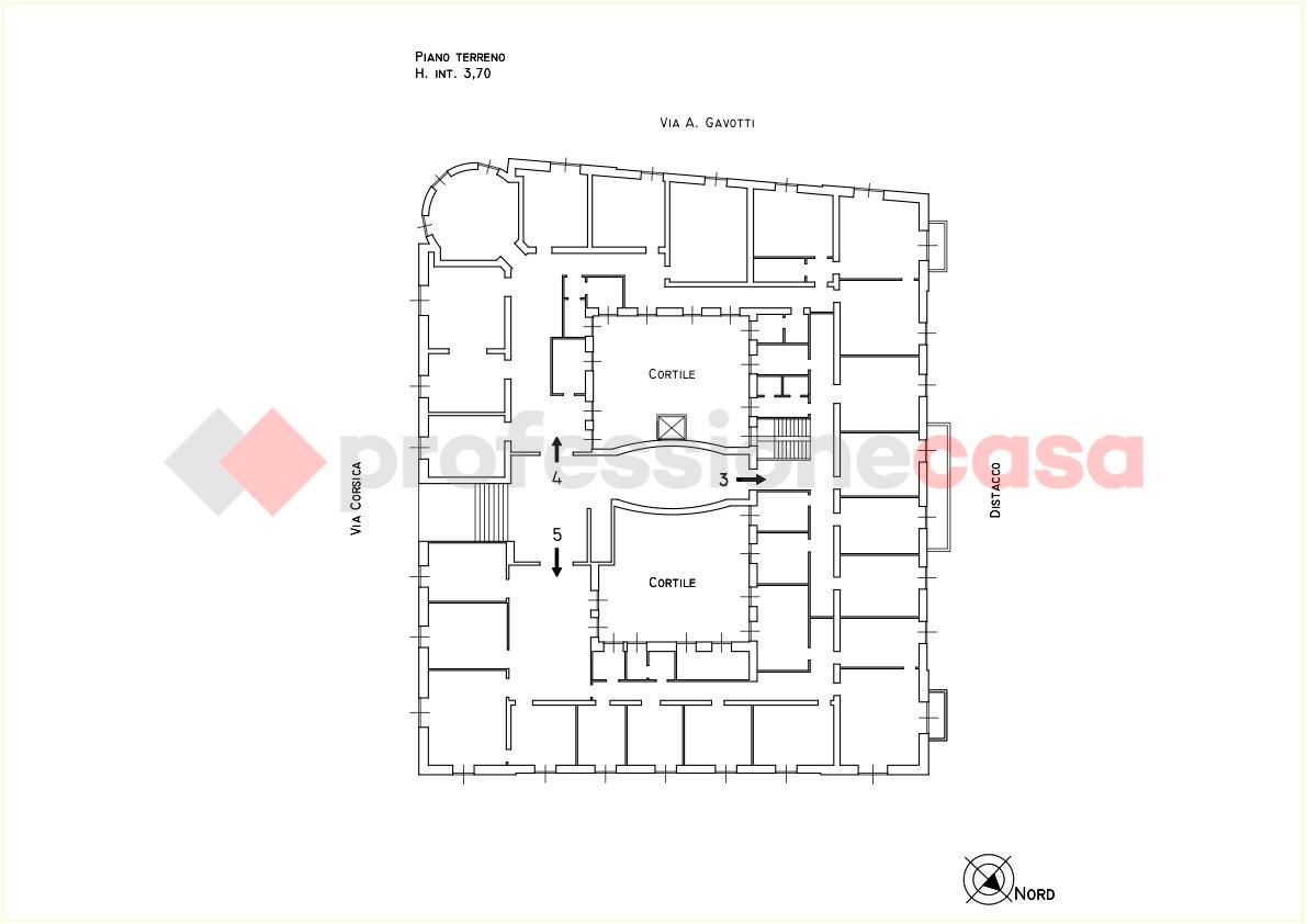 Ufficio in Via Corsica 21, Genova, {3} - Planimetria 1