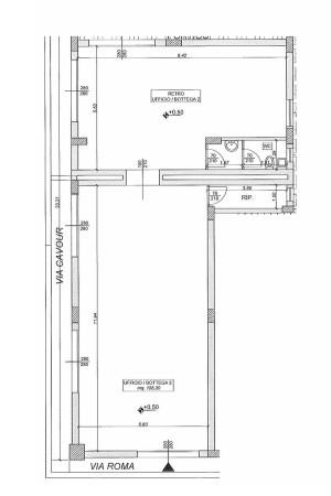 Negozio in Via Roma 60, Riposto, {3} - Planimetria 1