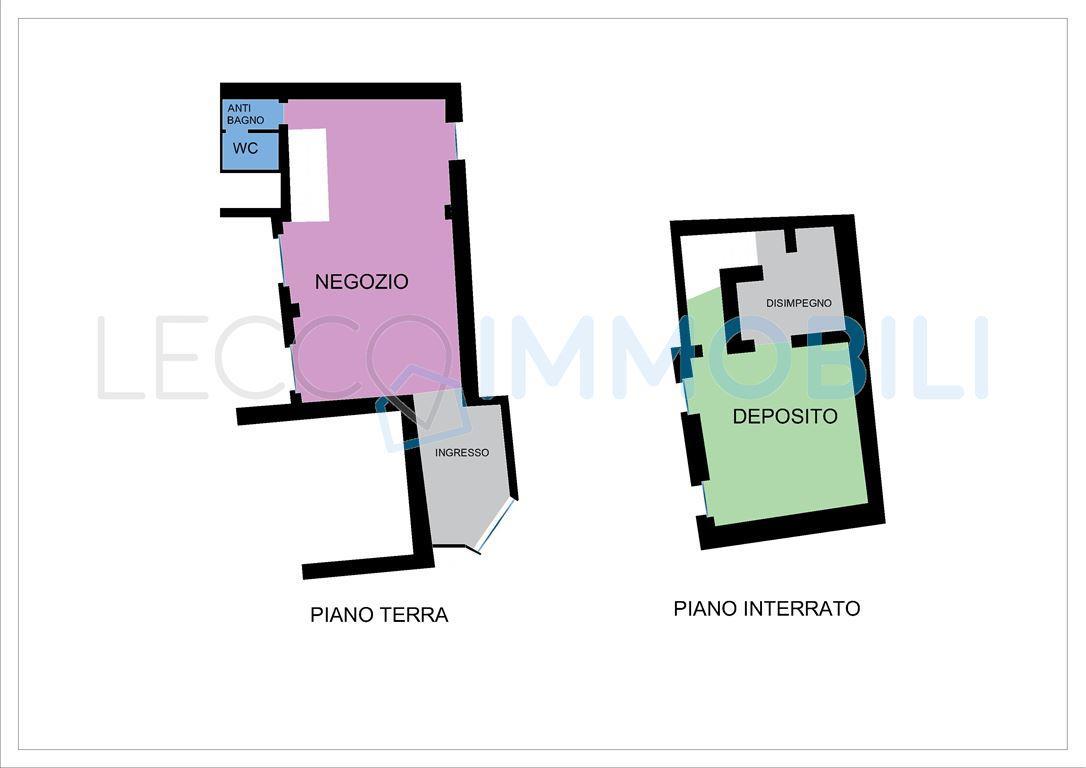 Negozio in Largo Caleotto 22, Lecco, {3} - Planimetria 1