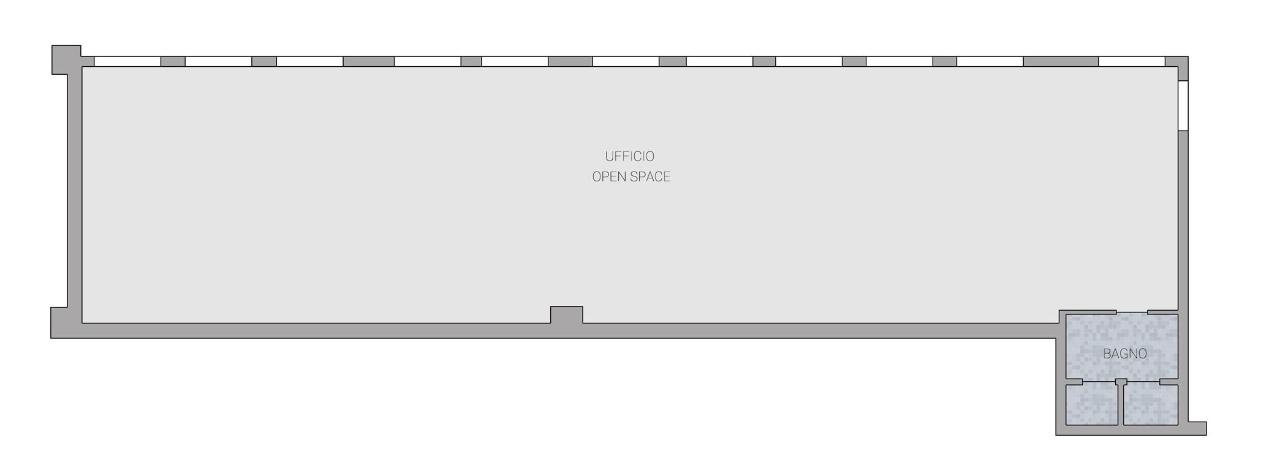 Ufficio in Corso Emanuele Filiberto 16/a, Lecco, {3} - Planimetria 1