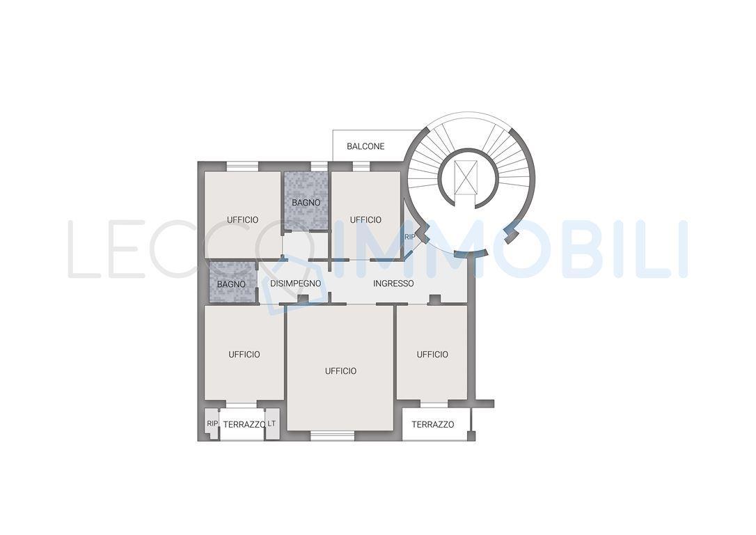 Ufficio in Via Bezzecca 20, Lecco, {3} - Planimetria 1
