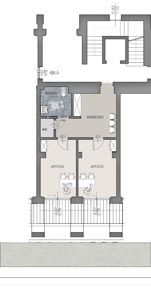 Ufficio in Via Aspromonte 30, Lecco, {3} - Planimetria 1
