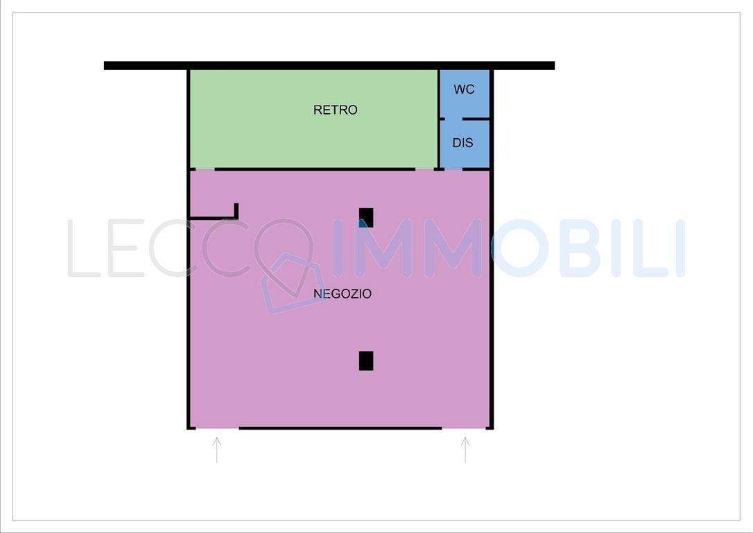 Negozio in Via Oslavia 4, Lecco, {3} - Planimetria 1