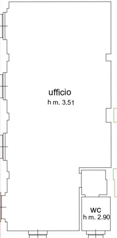 Ufficio in Via Bezzecca 22, Lecco, {3} - Planimetria 1