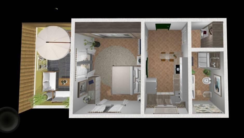 Bilocale in vendita, Via dei Bollori, Lucca - Planimetria 1