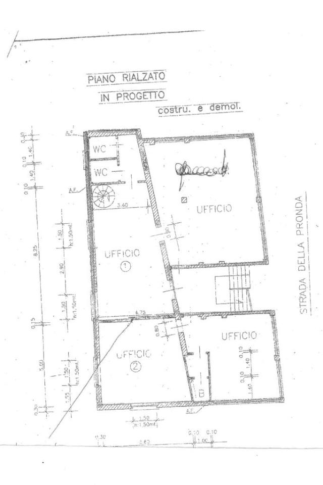Ufficio in Strada della Pronda 98, Grugliasco, {3} - Planimetria 1