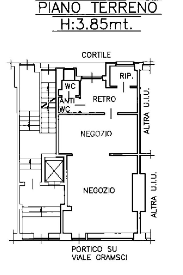 Negozio in Viale a Gramsci 89, Grugliasco, {3} - Planimetria 1