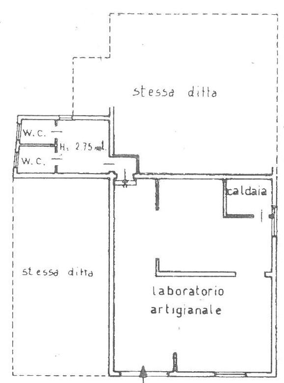 Negozio in Via Cesare Battisti, Porto Viro, {3} - Planimetria 1