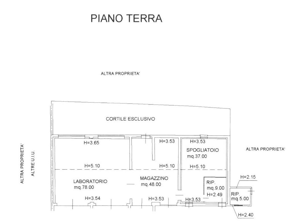 Capannone in Via Martinelle 40, Cavarzere, {3} - Planimetria 1