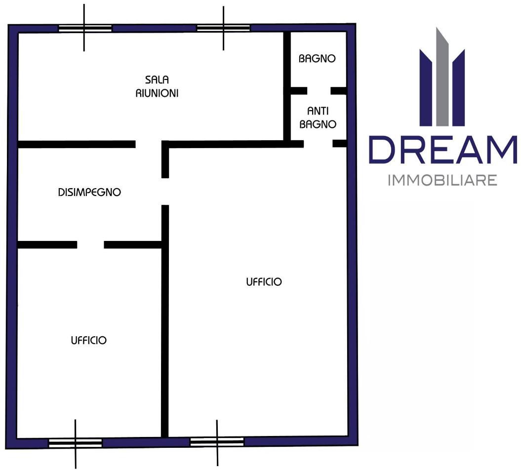 Ufficio in Via Francia 34, Quartu Sant'Elena, {3} - Planimetria 1