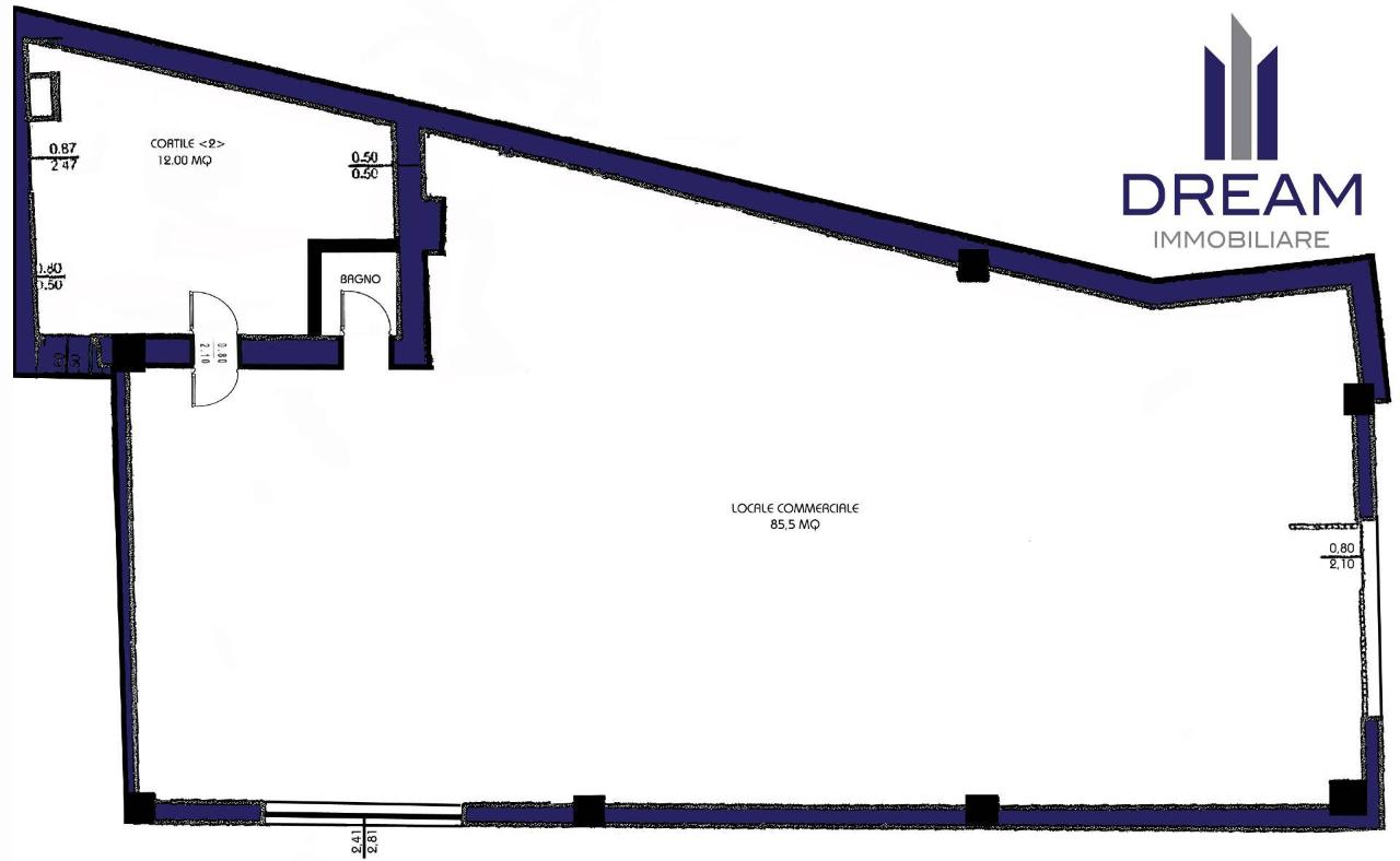 Negozio in Via XX Settembre 135, Quartu Sant'Elena, {3} - Planimetria 1