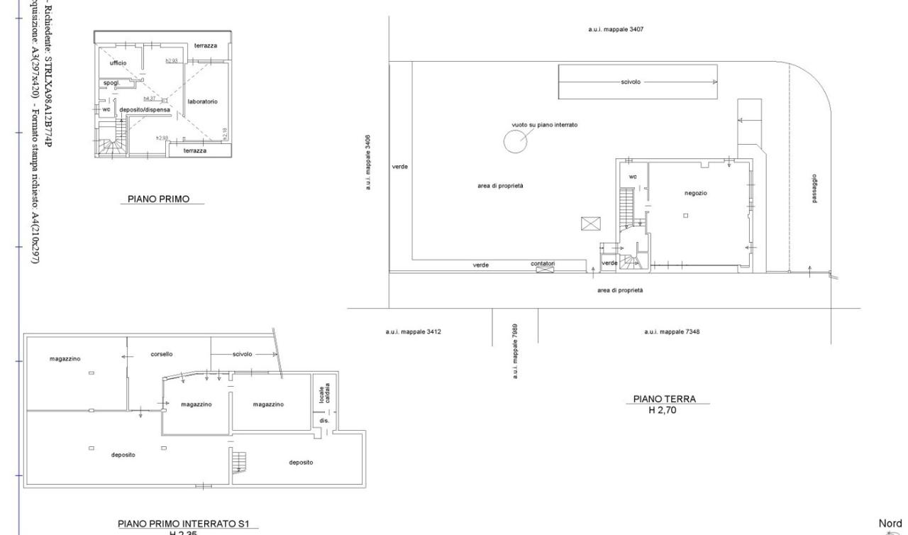 Ufficio in Via Trilussa 6, Seriate, {3} - Planimetria 1