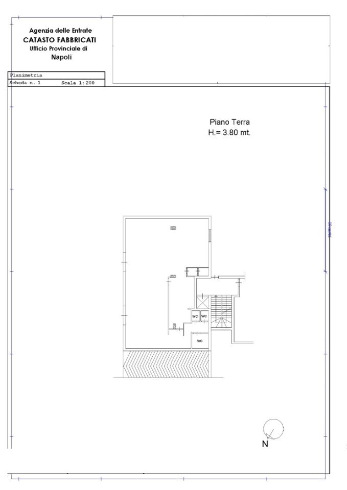 Esercizio commerciale in Via Carmelo Pezzullo, Frattamaggiore, {3} - Planimetria 1