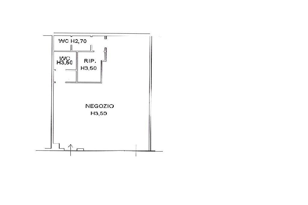 Negozio in Via Papa Giovanni XXIII, Almenno San Bartolomeo, {3} - Planimetria 1